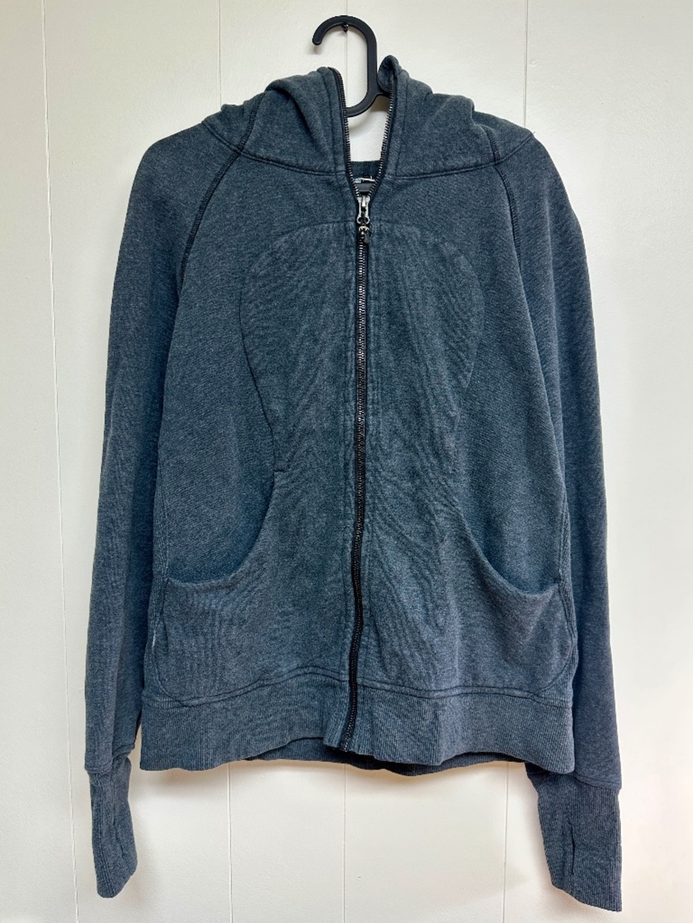 Lululemon Scuba Full-Zip Classic Fleece Hoodie Jacket Heathered Gray 10